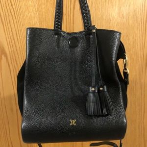 SANCIA leather and suede bag